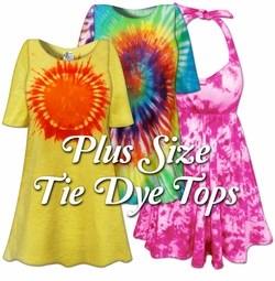 Plus Size Tie Dye Tops: Sanctuarie